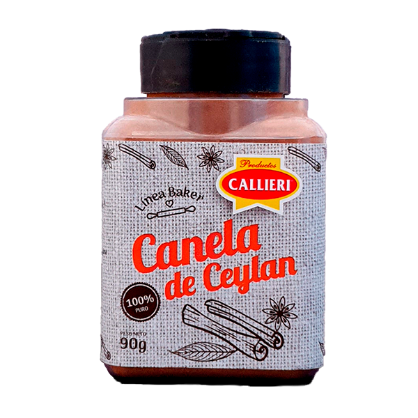 Canela de Ceylán Callieri línea BAKER en envase dosificador de 90g.