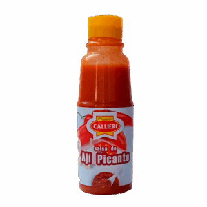 Salsa de Aji Picante Callieri en envase de 250g y pack por 9 unidades.