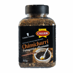Chimichurri Patagónico Callieri en especiero de 80g y envase de 1kg.