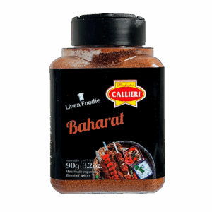 Baharat Callieri en especiero de 90g y envase de 500g.