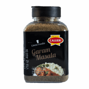 Garam Masala Callieri en especiero de 90g y envase de 500g.