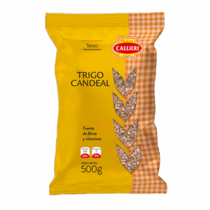 Trigo Candeal Pelado Callieri en granos enteros para preparaciones tradicionales o gourmet.