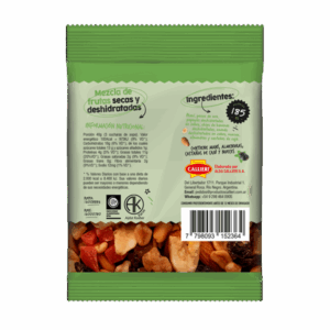 Tabla nutricional e ingredientes del Mix Tropical Grym